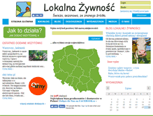 Tablet Screenshot of lokalnazywnosc.pl